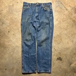 Vintage 80s 90s Rustler Straight Cut Western Jeans 31x30